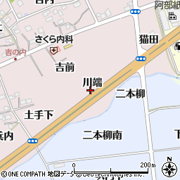 福島県福島市上名倉川端周辺の地図