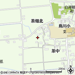 福島県福島市上鳥渡茶畑周辺の地図