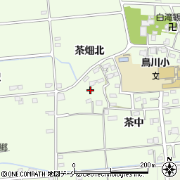 福島県福島市上鳥渡（茶畑）周辺の地図