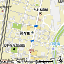 カメカメホーム福島展示場周辺の地図