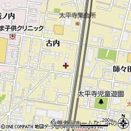 福島県福島市太平寺古内4周辺の地図