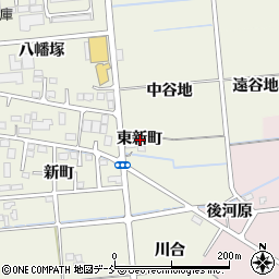 福島県福島市下鳥渡東新町周辺の地図