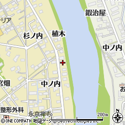 福島県福島市鳥谷野中ノ内21周辺の地図