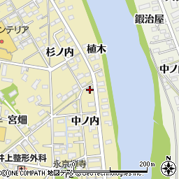 福島県福島市鳥谷野中ノ内22周辺の地図