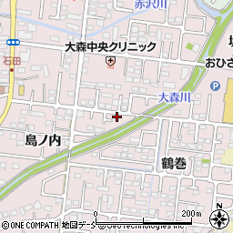 福島県福島市大森島ノ内17-7周辺の地図
