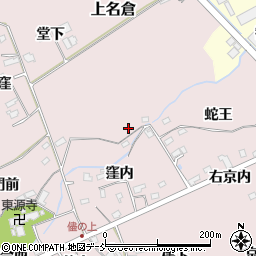 福島県福島市上名倉河原周辺の地図