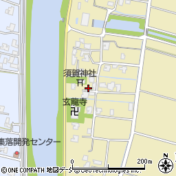 新潟県新潟市南区東萱場85周辺の地図