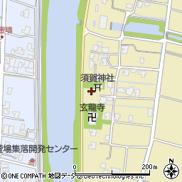 新潟県新潟市南区東萱場86周辺の地図