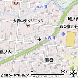福島県福島市大森街道下79周辺の地図