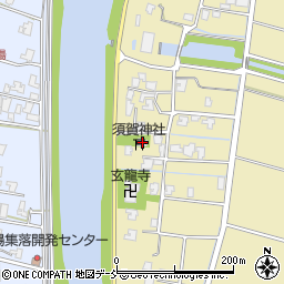 新潟県新潟市南区東萱場89周辺の地図