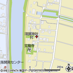 新潟県新潟市南区東萱場91周辺の地図