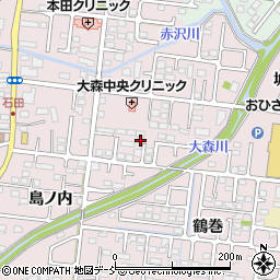 福島県福島市大森街道下84-4周辺の地図