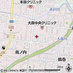 福島県福島市大森街道下88-3周辺の地図