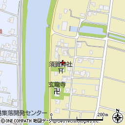 新潟県新潟市南区東萱場92周辺の地図