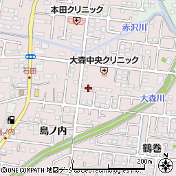 福島県福島市大森街道下88周辺の地図
