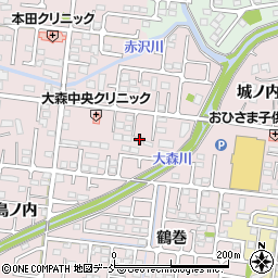 福島県福島市大森街道下74-3周辺の地図