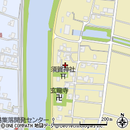 新潟県新潟市南区東萱場93周辺の地図
