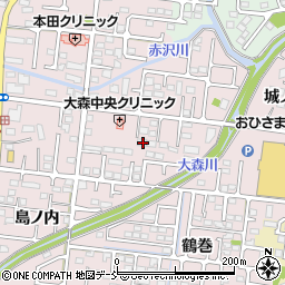 福島県福島市大森街道下72周辺の地図