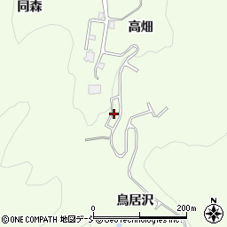 福島県福島市渡利高畑入周辺の地図