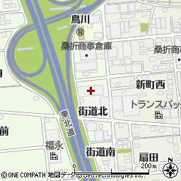 福島県福島市上鳥渡街道北10周辺の地図