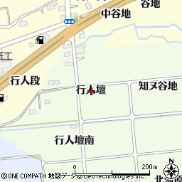 福島県福島市上鳥渡行人壇周辺の地図