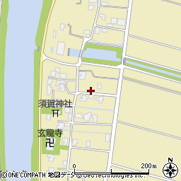 新潟県新潟市南区東萱場376周辺の地図