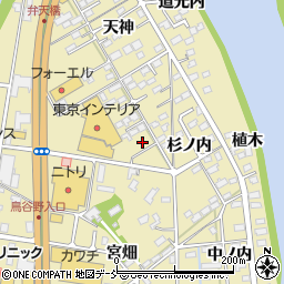 福島県福島市鳥谷野岩田13-3周辺の地図