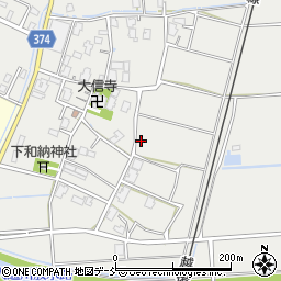 新潟県新潟市西蒲区下和納周辺の地図