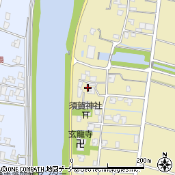 新潟県新潟市南区東萱場97周辺の地図