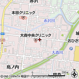 福島県福島市大森街道下71周辺の地図