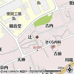 福島県福島市上名倉吉内12周辺の地図