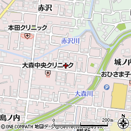 福島県福島市大森街道下周辺の地図