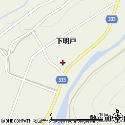 福島県喜多方市熱塩加納町熱塩明戸下周辺の地図