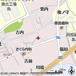 福島県福島市上名倉吉内5周辺の地図