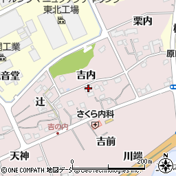 福島県福島市上名倉吉内15周辺の地図