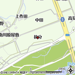 福島県福島市庄野（抜分）周辺の地図