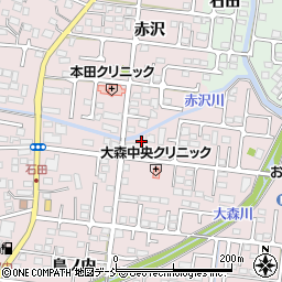 福島県福島市大森街道下43周辺の地図