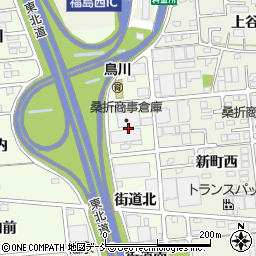 福島県福島市上鳥渡田中内東周辺の地図