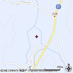 福島県伊達市霊山町上小国西堤4周辺の地図