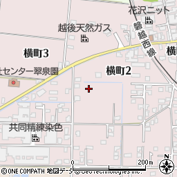 新潟県五泉市横町周辺の地図