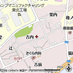 福島県福島市上名倉吉内42周辺の地図