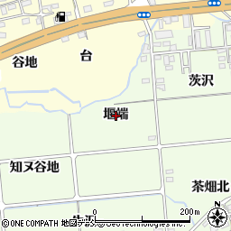 福島県福島市上鳥渡（堰端）周辺の地図