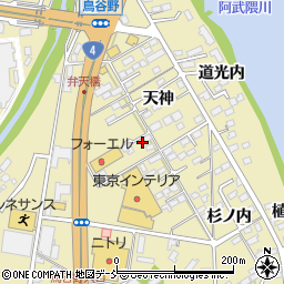 福島県福島市鳥谷野岩田周辺の地図