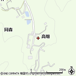 福島県福島市渡利高畑周辺の地図