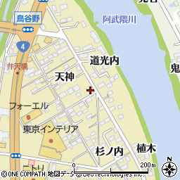 福島県福島市鳥谷野天神1周辺の地図