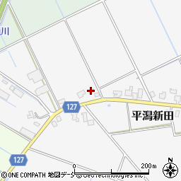 平潟新田集会場周辺の地図