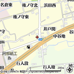 福島県福島市佐倉下前周辺の地図