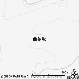 福島県福島市大波曲ケ坂周辺の地図