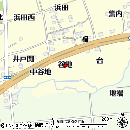 福島県福島市佐倉下（谷地）周辺の地図