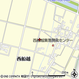新潟県新潟市西蒲区西船越周辺の地図